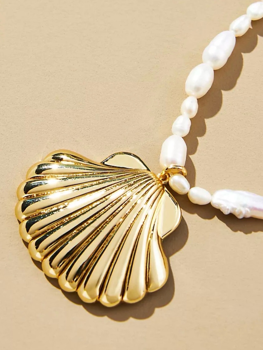 Mignonne Gavigan Bari Pearl Shell Necklace; Lovely! - Picture 1 of 5